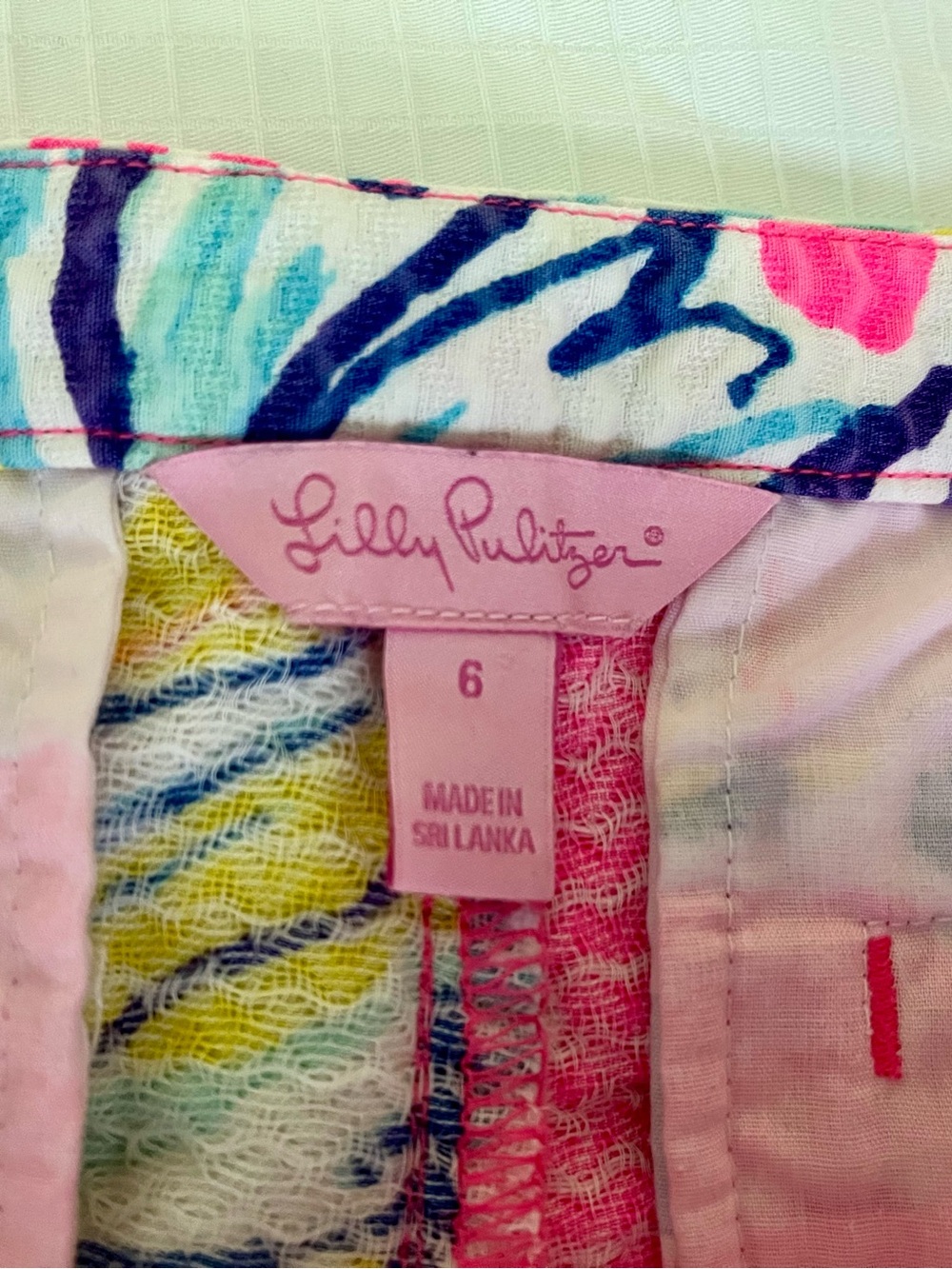 Lilly Pulitzer “Adie” Hot Pink Floral High-Waist Resort Shorts, 6 - Picture 3 of 3